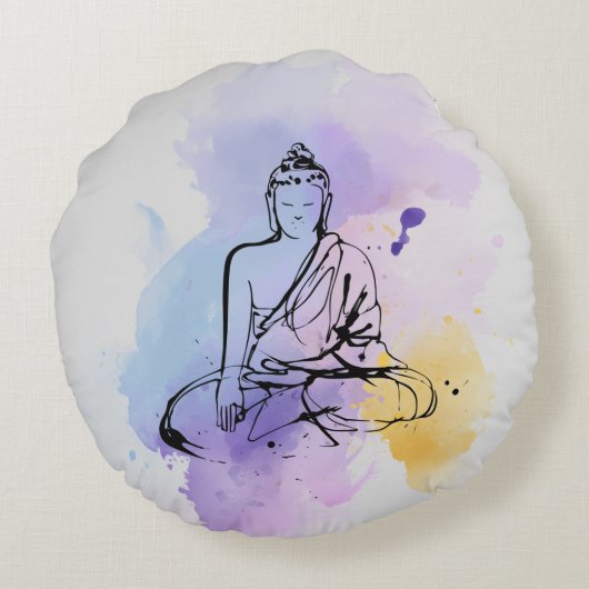 Coussins Ronds Oreiller ronde Zen Bouddha (Dos)