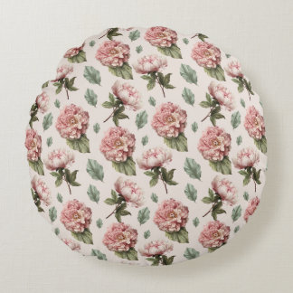 Coussins Ronds oreiller roses vintage pour amateur de fleurs