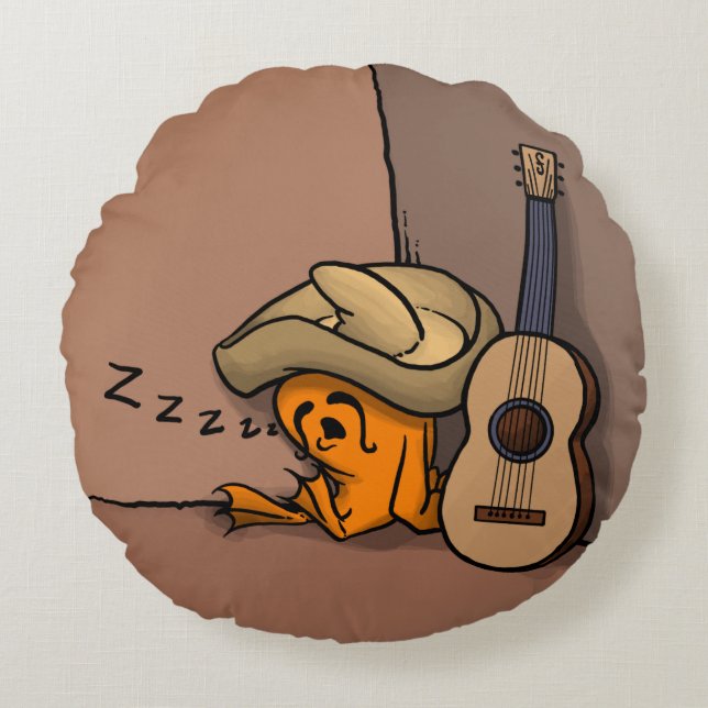 Coussins Ronds Oreiller Sieste Grenouille Frijole (Devant)