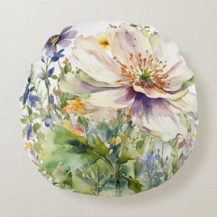 Coussins Ronds Oreillers à grains floraux