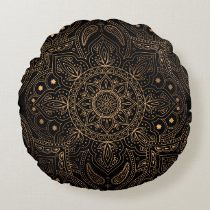 Coussins Ronds Oriental mandala royal cousans motif