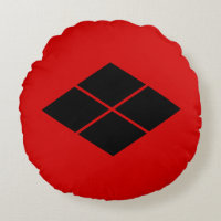 Oriental Noir Rouge Takeda Japon Mon Vector Art