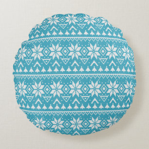 Coussins Ronds ornement de Noël nordique hiver scandinave nork