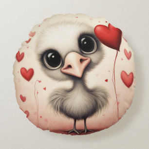 Coussins Ronds Ostrich Love 1