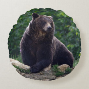 Coussins Ronds Ours Brown