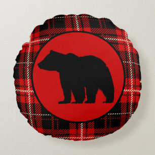 Coussins Ronds Ours noir, Cabine rouge