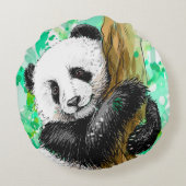Coussins Ronds Ours Panda (Dos)