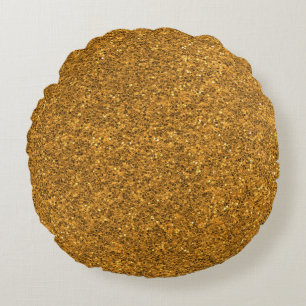 Coussins Ronds Paillettes dorées