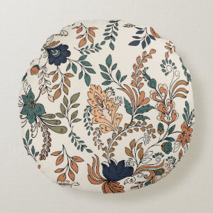 Coussins Ronds Paisible décoratif vintage sans couture motif peti