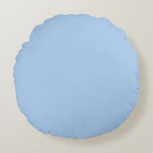 Coussins Ronds Pale Cornflower bleu couleur solide