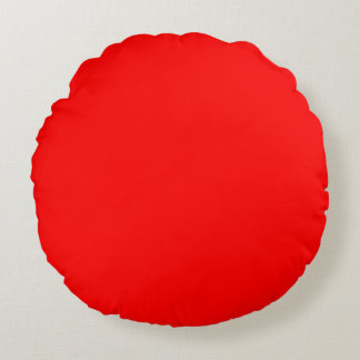 Coussins Ronds Palette Rouge Écarlate Incandescent
