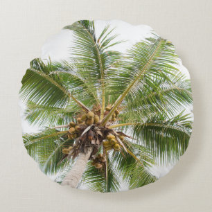 Coussins Ronds Palmiers Paradis des Caraïbes 4