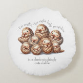 Coussins Ronds Pangolins adorables pour 8 Pangolins mignons (Dos)