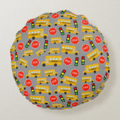 Coussins Ronds Panneau lumineux de signalisation routière de l'éc (Dos)