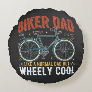 Coussins Ronds Papa motard comme un papa normal mais roues cool