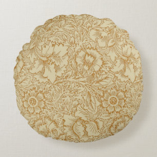 Coussins Ronds Papier peint floral Poppy de William Morris