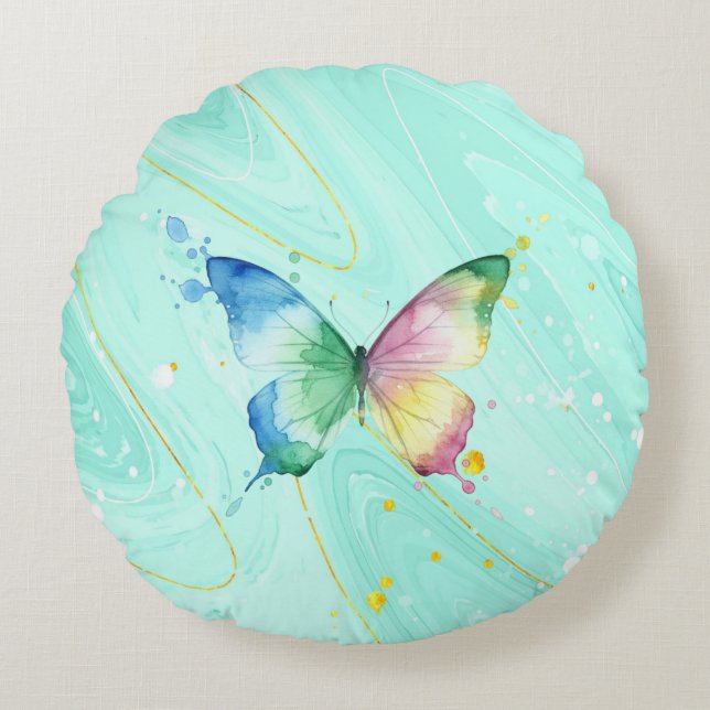 Coussins Ronds Papillon (Devant)