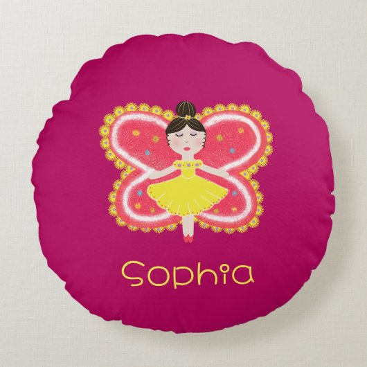 Coussins Ronds Papillon (Devant)