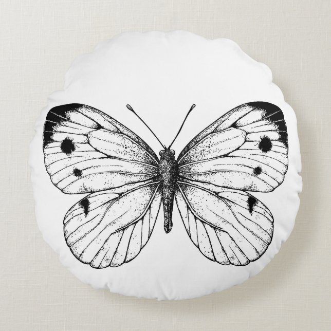 Coussins Ronds Papillon à chou (Devant)