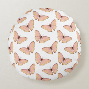 Coussins Ronds Papillon Motif Volant Fantaisiste