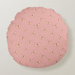 Coussins Ronds Papillon Motif Volant Fantaisiste
