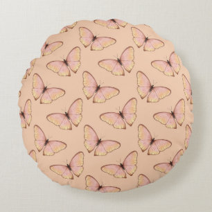 Coussins Ronds Papillon Motif Volant Fantaisiste