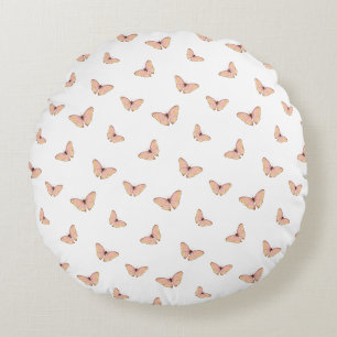 Coussins Ronds Papillon Motif Volant Fantaisiste