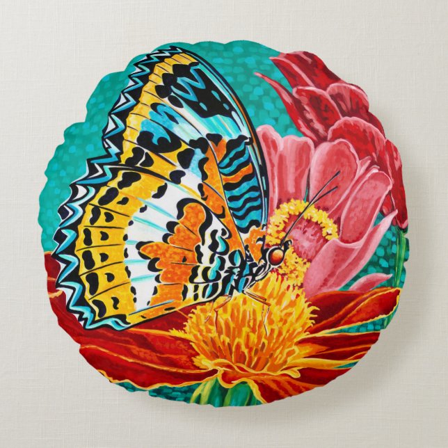 Coussins Ronds Papillon pointu I (Devant)