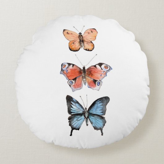 Coussins Ronds Papillons (Devant)