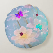 Coussins Ronds papillons et coccinelles (Dos)