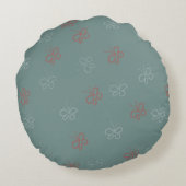 Coussins Ronds Papillons Stars Sage Green (Dos)