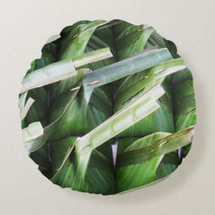 Coussins Ronds Paquets en feuille de bananier enveloppés