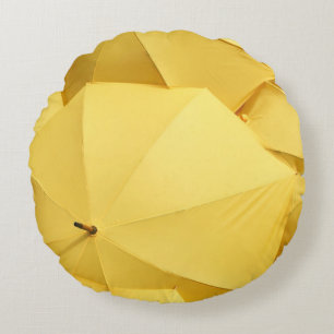 Coussins Ronds Parapluie jaune