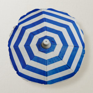 Coussins Ronds Parapluie rayé ouvert