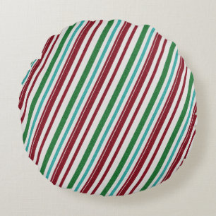 Coussins Ronds Parties scintillant Candy Stripes