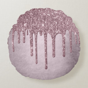 Coussins Ronds Parties scintillant Mauve de dérive Mélangeur de