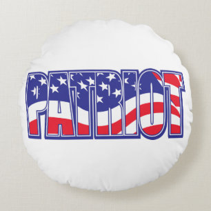 Coussins Ronds Patriot au drapeau américain