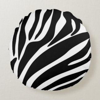Coussins Ronds Patters de Black Zebra