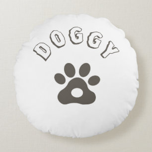 Coussins Ronds Paw Chien mignon