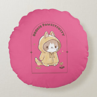 Coussins Ronds Pawsitivité sweat - shirt à capuche