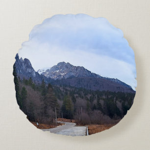 Coussins Ronds Paysage Scénique de la Route Forestière Nature Sau