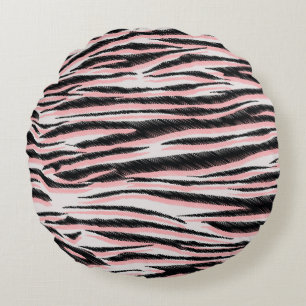 Coussins Ronds Peau animale Abstraite Impression sans joint
