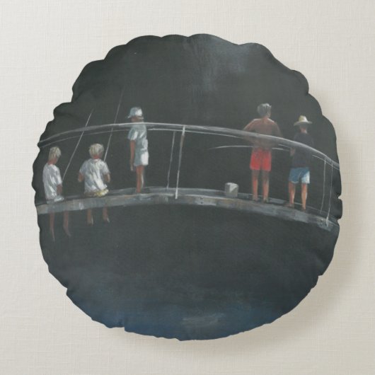 Coussins Ronds Pêche des enfants (Devant)