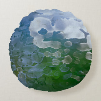 Coussins Ronds Peinture Abstraite sur béton. 2d illustration. Va
