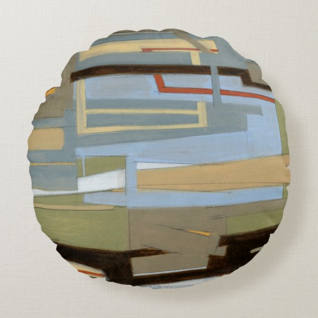 Coussins Ronds Peinture de la liberté d'expression moderne par No (Devant)