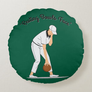 Coussins Ronds Pelouse Bowls : Repose des Bowls Face