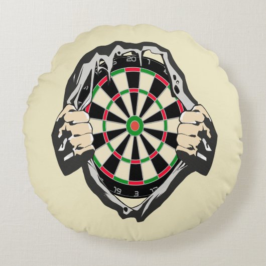 Coussins Ronds Percée vers le Bullseye - Ultimate Dartboard (Devant)