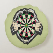 Coussins Ronds Percée vers le Bullseye - Ultimate Dartboard (Dos)