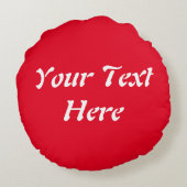 Coussins Ronds Père Noël et Elf Cute et drôle Caractères Pékin (Dos)