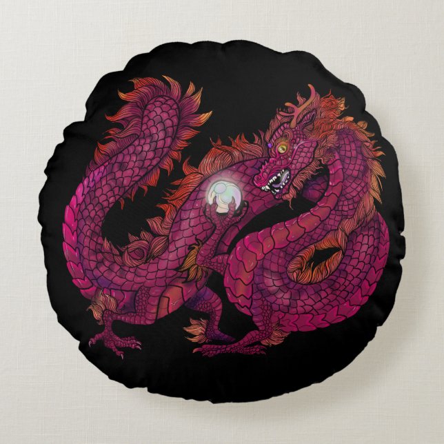 Coussins Ronds Perle de dragon (Devant)